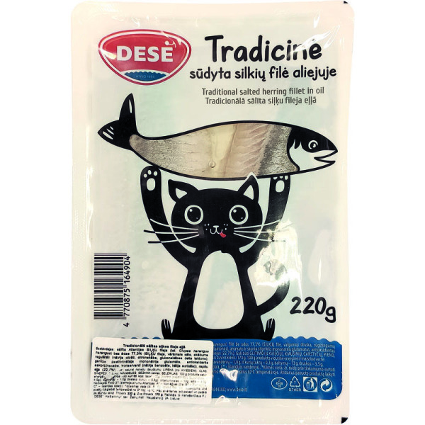 Siļķu fileja DESE Tradicionālā 220g